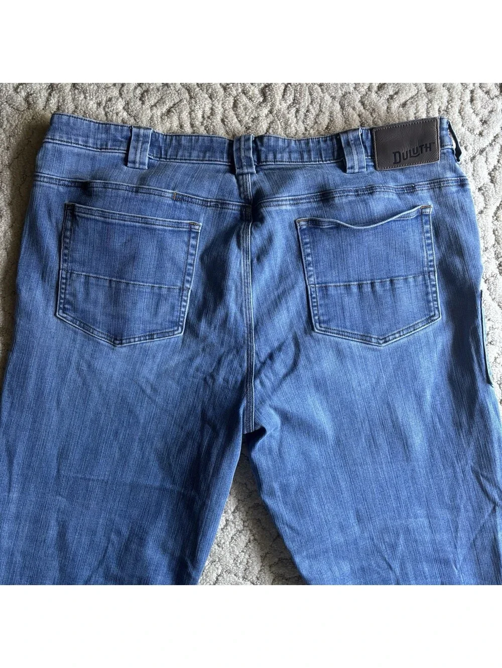 Duluth Trading Ballroom Double Flex Jeans Mens 42x32 Relaxed Standard Fit Denim